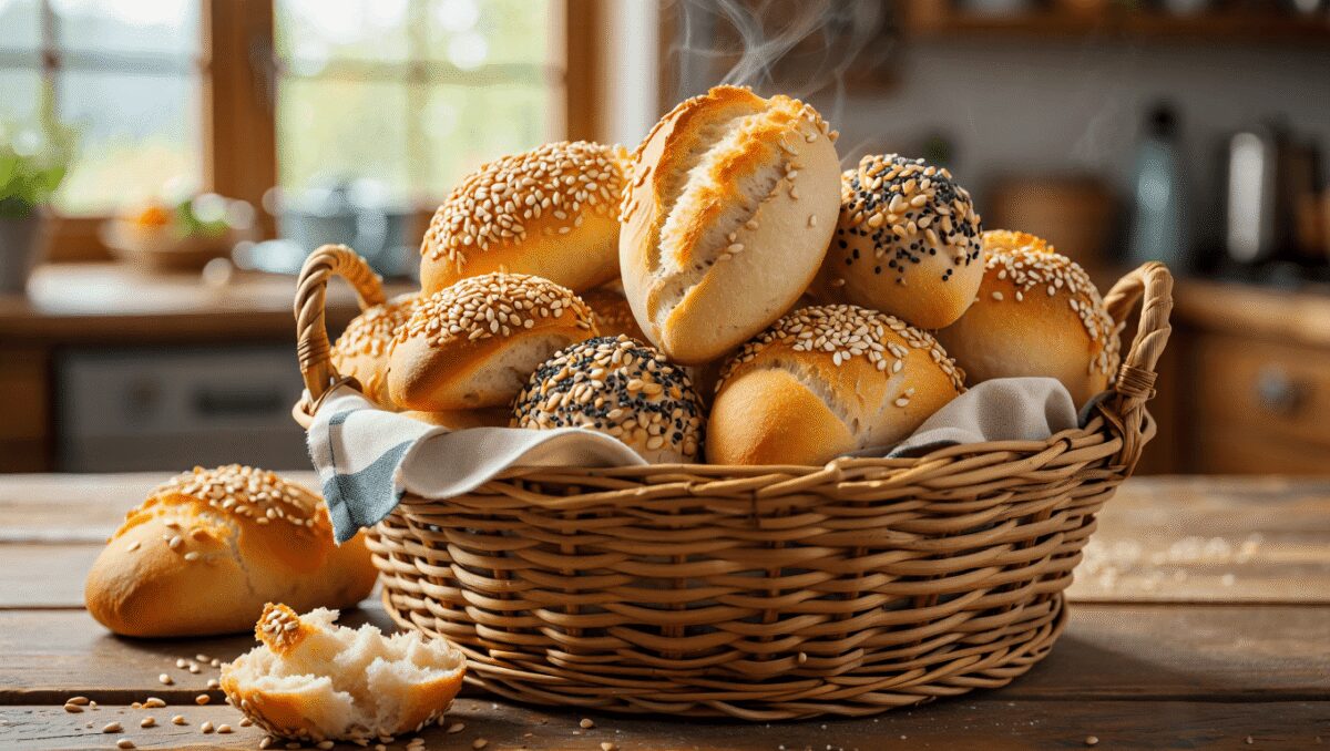 Panier de pains aux graines