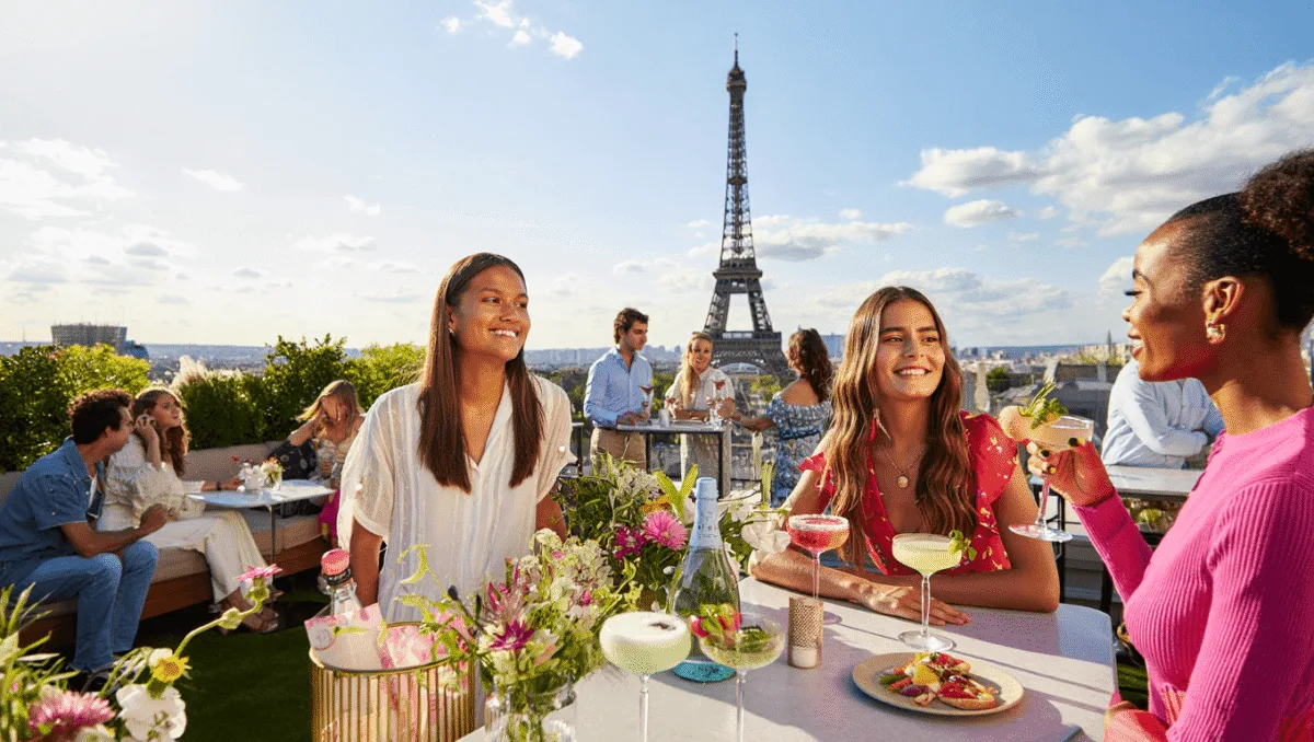Le rooftop incontournable de l'été : la marque St-Germain et Cyril Lignac s'installent sur le toit des Galeries Lafayette