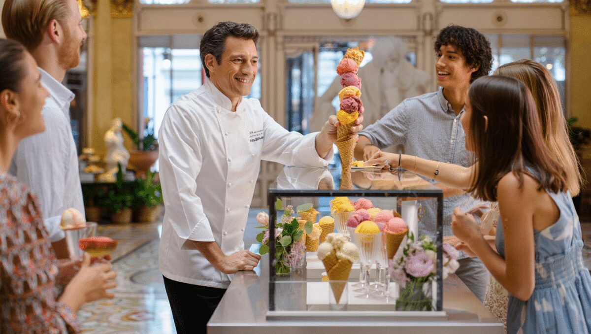 Un pop-up glacé signé Pierre Hermé s’installe tout l’été aux Galeries Lafayette