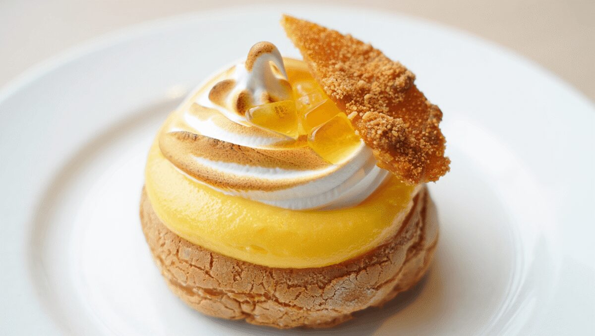 Choux citron meringués