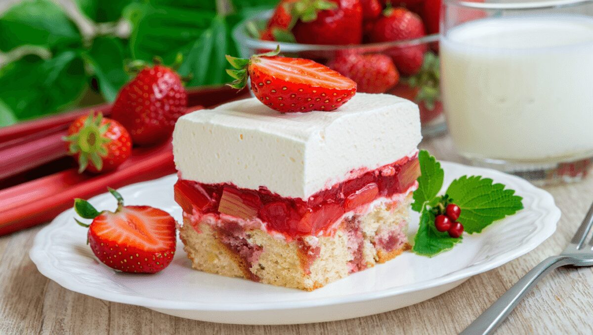 Charlotte rhubarbe fraise