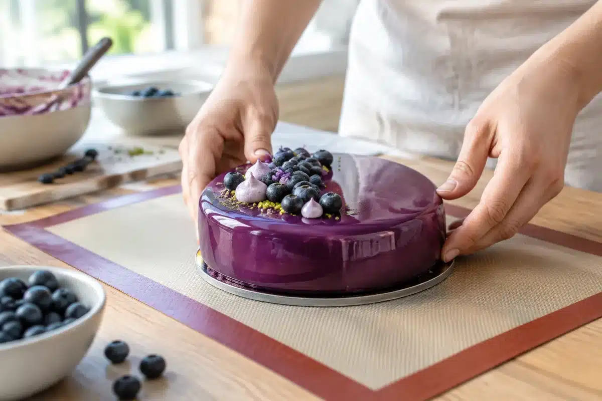 Comment réaliser un entremets violette et cassis parfait : recette pas à pas