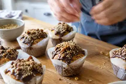 Muffins chocolat-noisette moelleux : recette facile et rapide